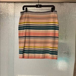 Striped loft skirt